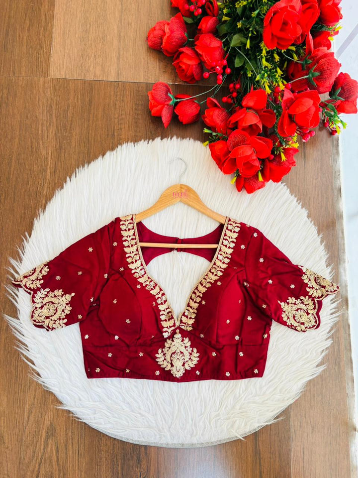 The Empress Glow V-Neck Blouse