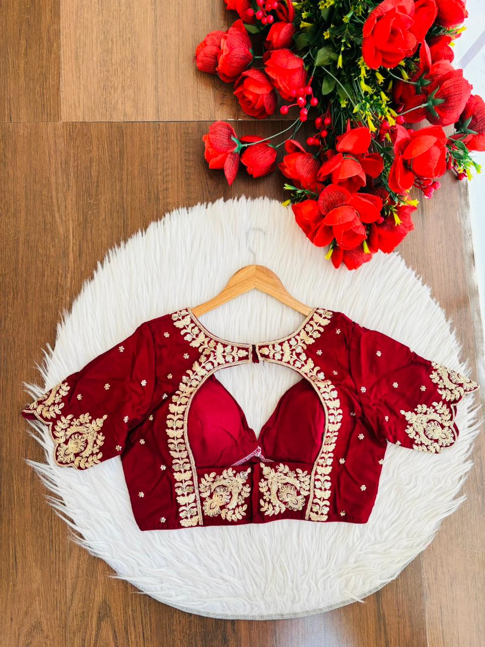 The Empress Glow V-Neck Blouse