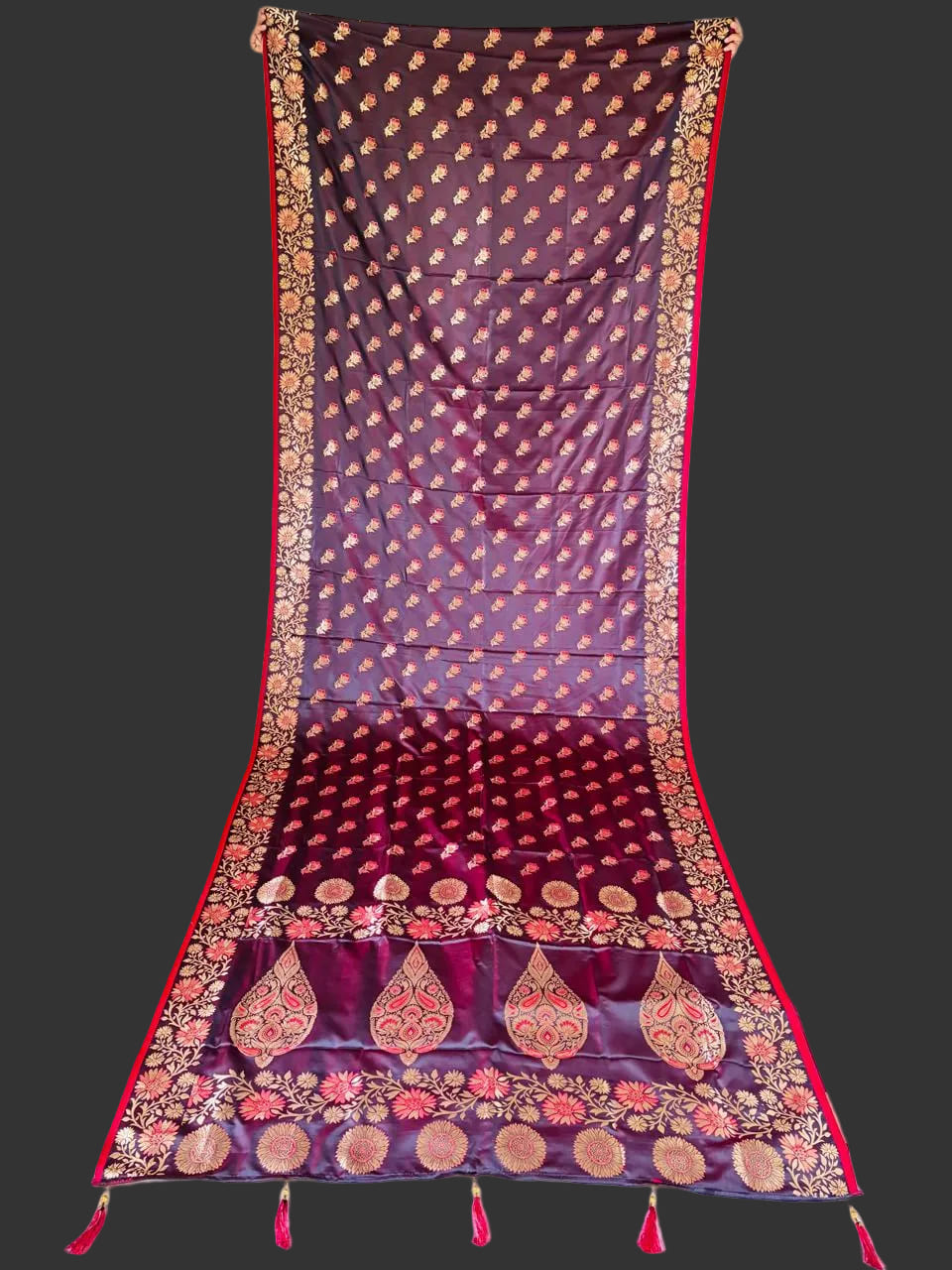 Flowy Magic (Satin Silk Saree)