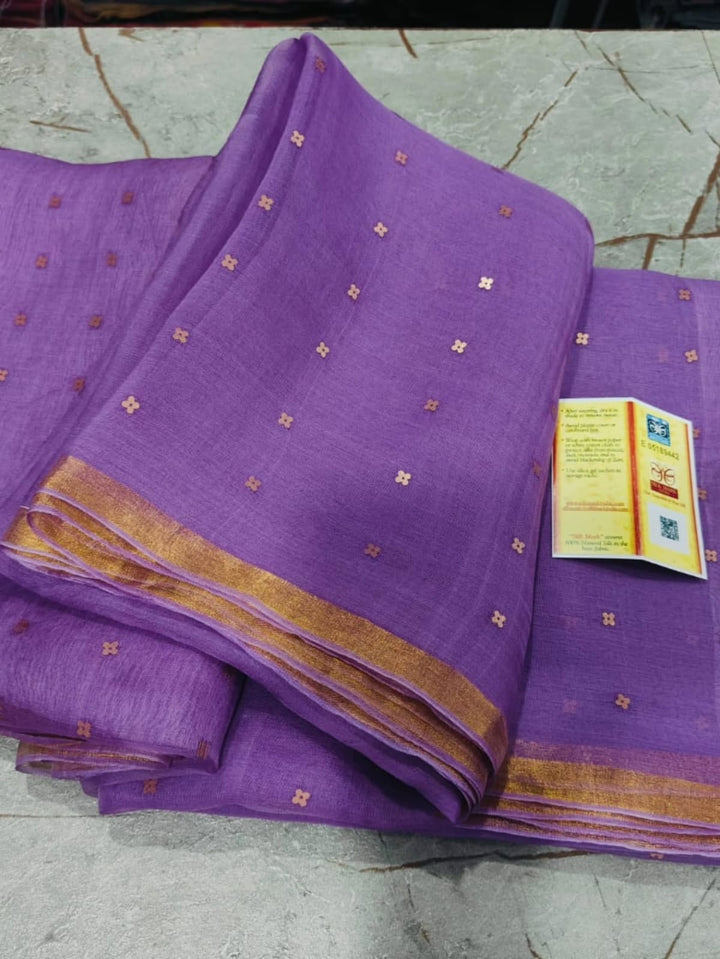 AkashGanga Muslin Resham Saree