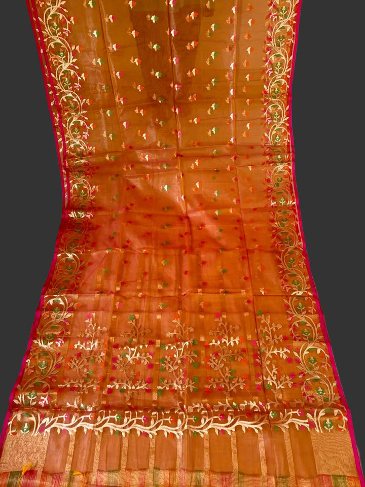 Divine Essence Muslin Jamdani Saree