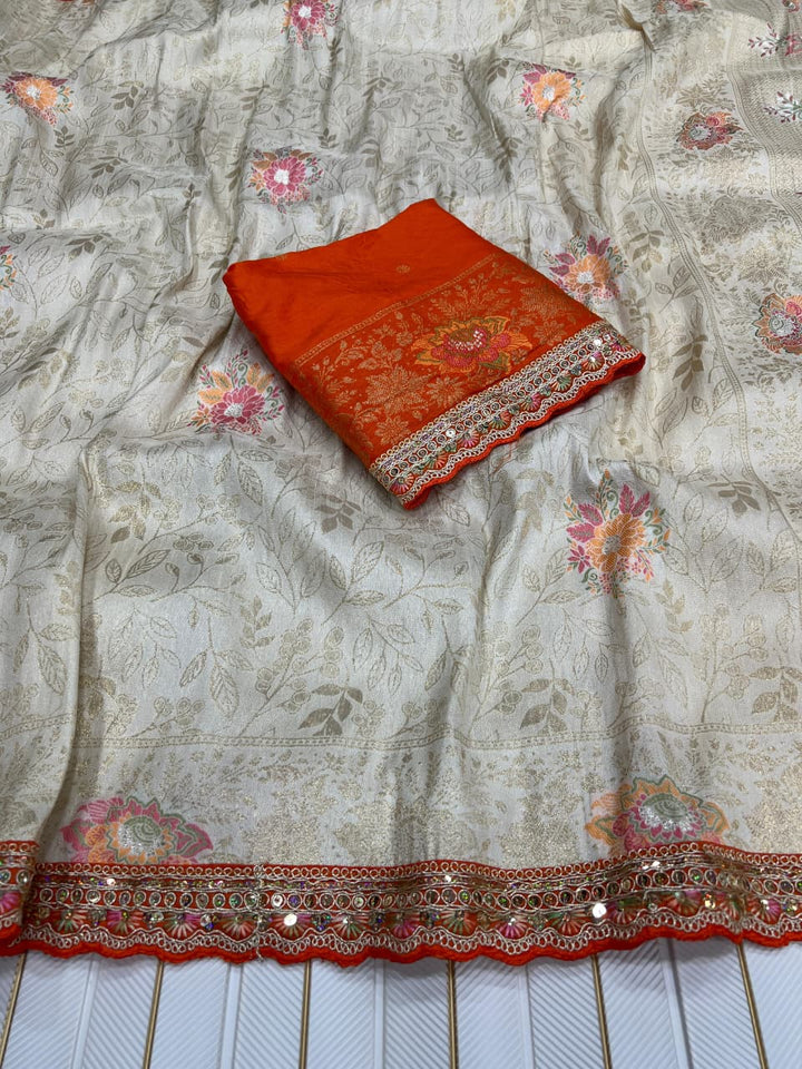 A Touch of Moonlight Dolla Silk Saree