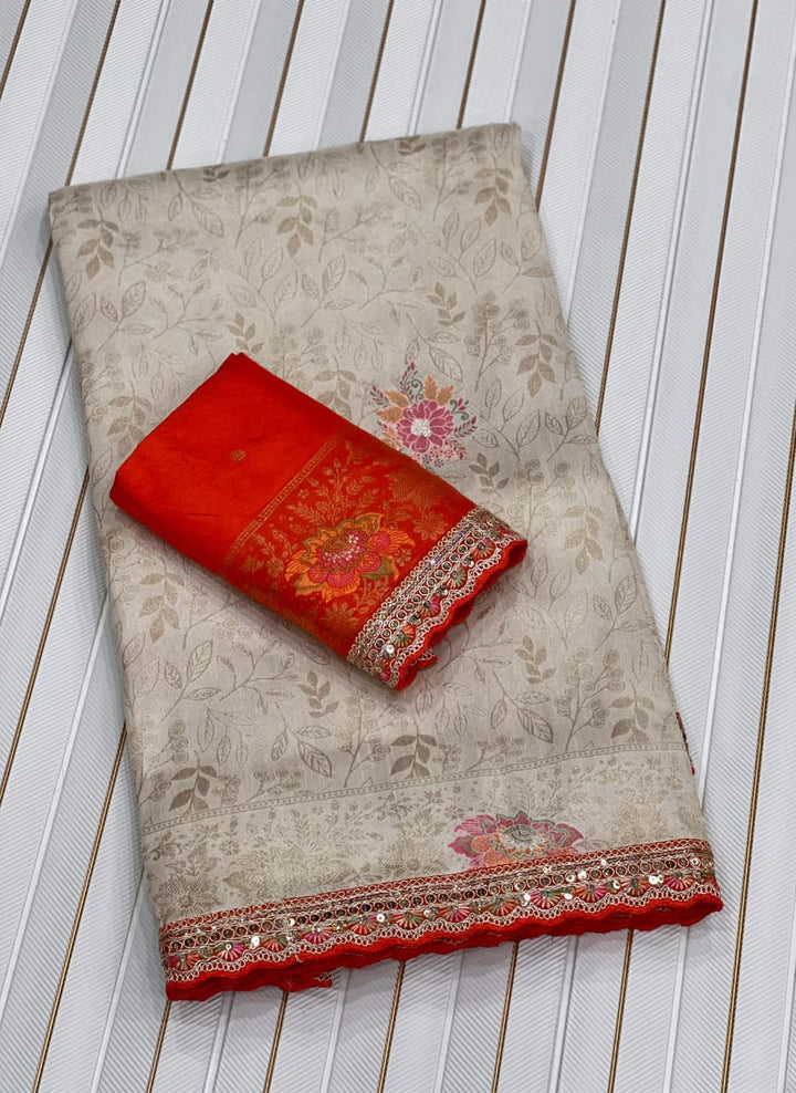 A Touch of Moonlight Dolla Silk Saree