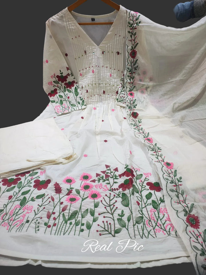 Sun Kissed Cotton Tales(Kurti Set)