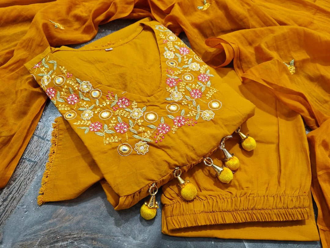 Cheers To summer Designer Cotton Kurti Set