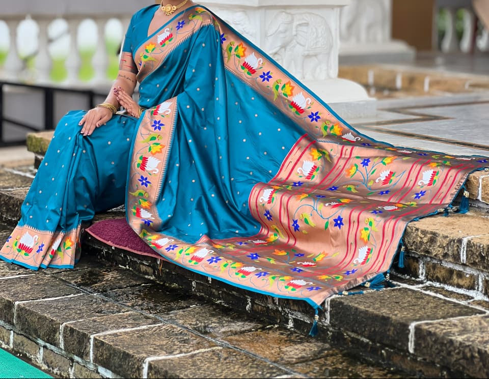 Mumbai Mood Sarees(Paithani Silk)
