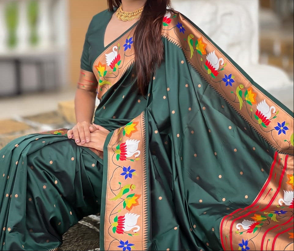Mumbai Mood Sarees(Paithani Silk)