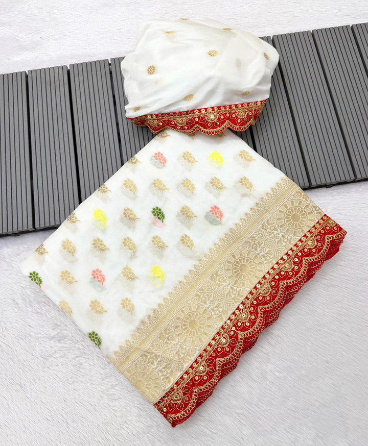 Springs Shade Khaddi Dolla Silk Saree