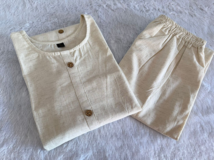 Cool And Composed-Cotton Kurti Set