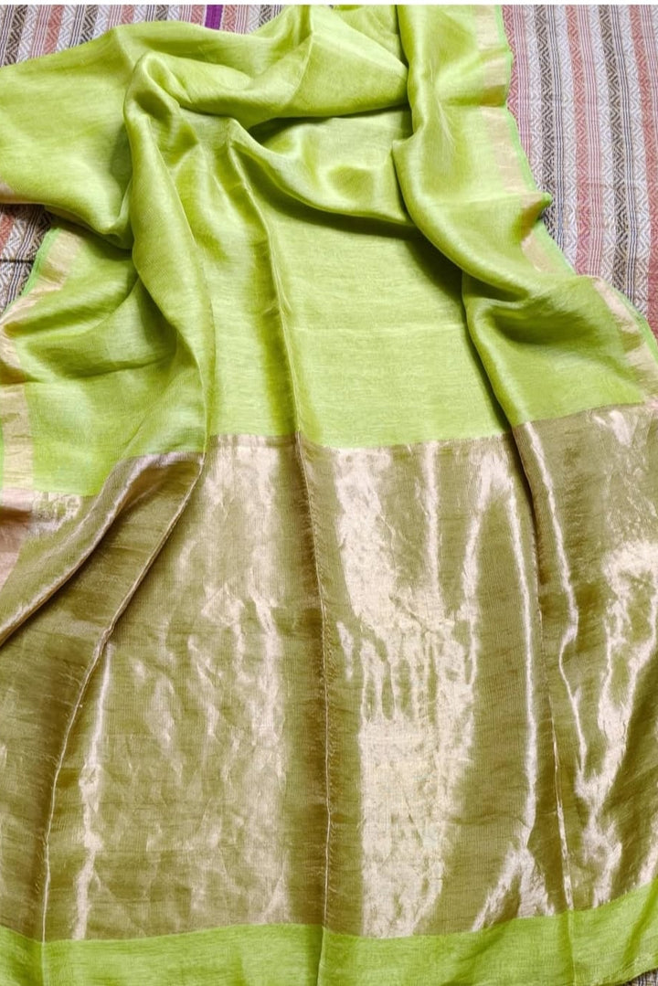 Chakro Rekha Tissue Linen Saree