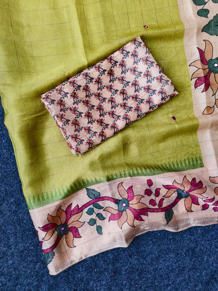 Florique Essence Jute Crepe Saree