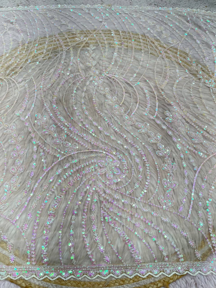 Dilruba Crimson Designer Net Saree