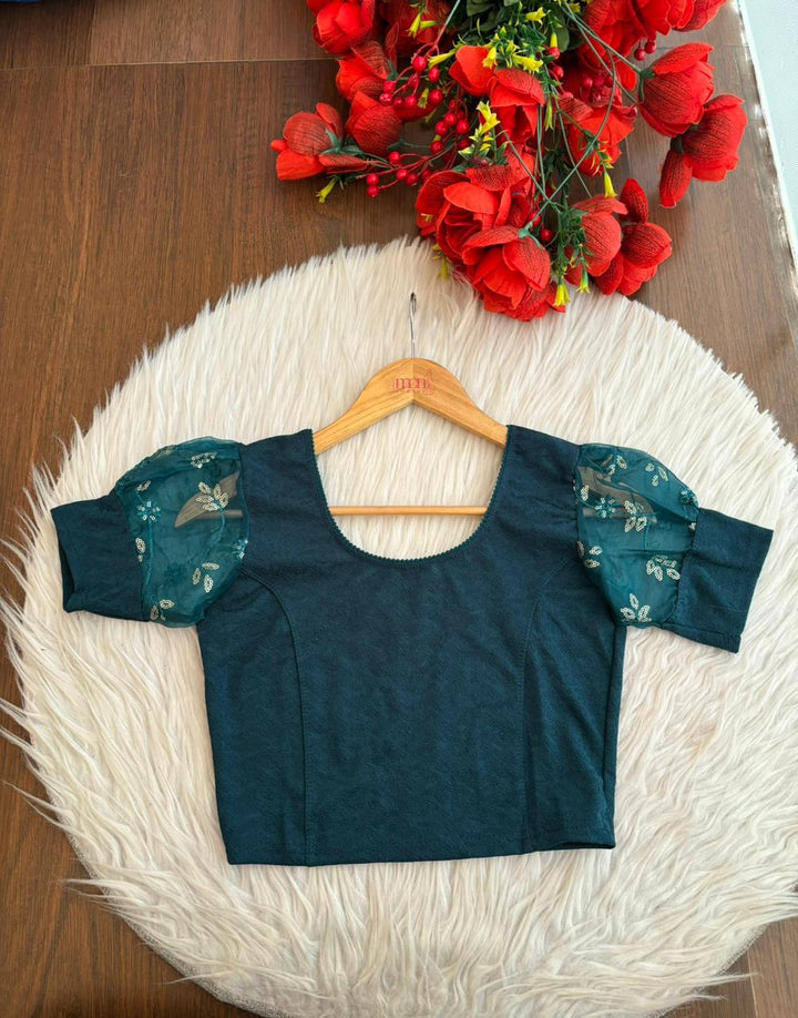 Crafted To Glow-Stretchable Knitted Blouse