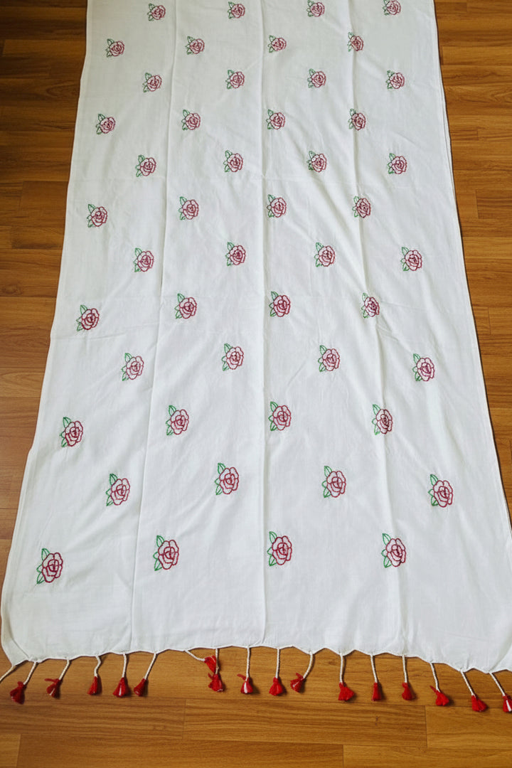 গোলাপ ফুল তোমার জন্য(Khadi Cotton Saree)
