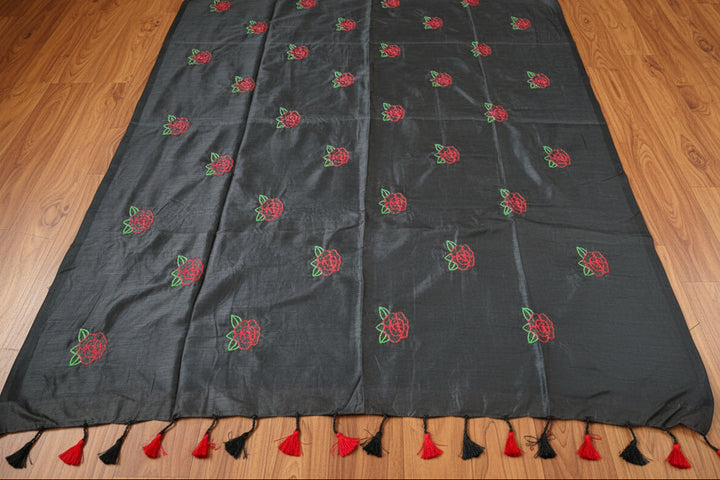 গোলাপ ফুল তোমার জন্য(Khadi Cotton Saree)