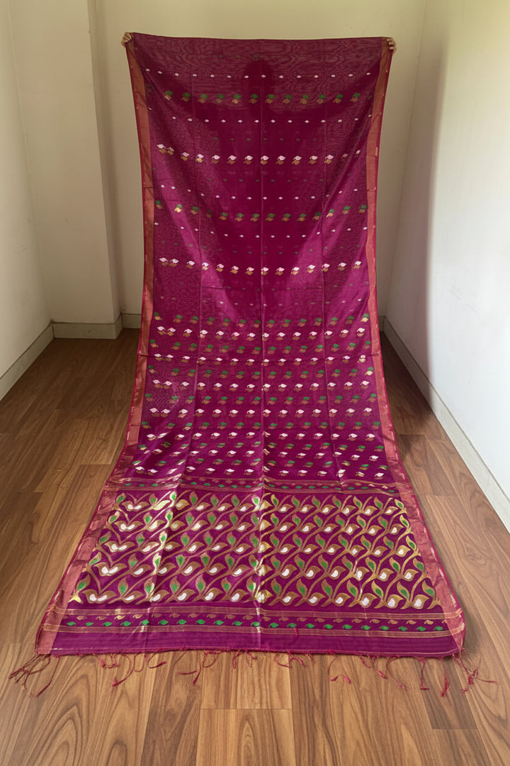 Rajrangi (রাজরঙ্গী) Khadi  Cotton  Saree