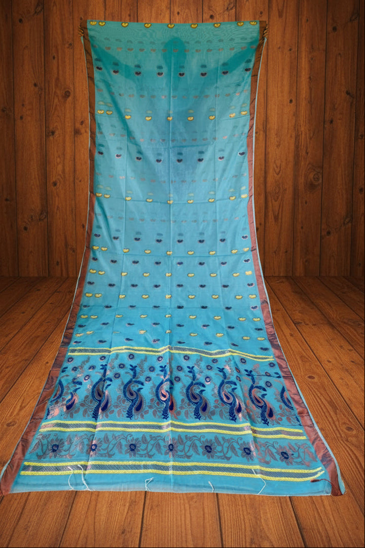Mayura Chaya Banarasi Khadi Saree