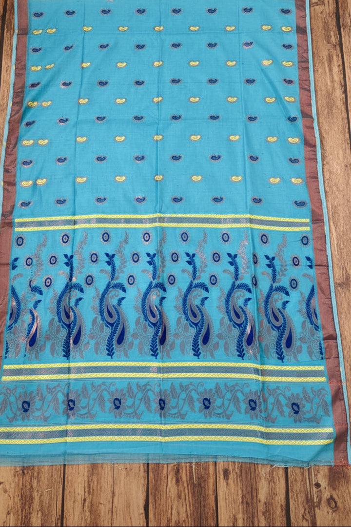Mayura Chaya Banarasi Khadi Saree