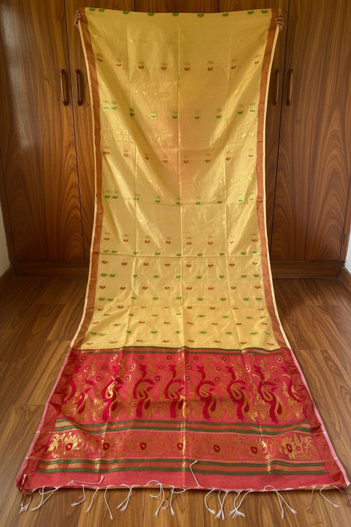 Mayura Chaya Banarasi Khadi Saree