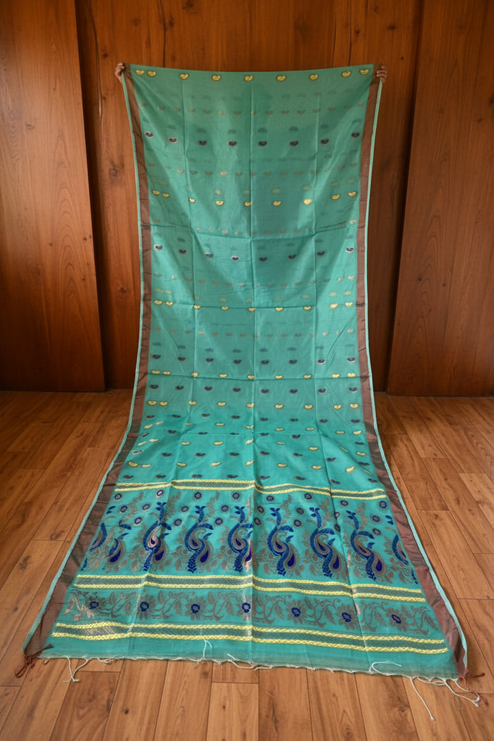 Mayura Chaya Banarasi Khadi Saree