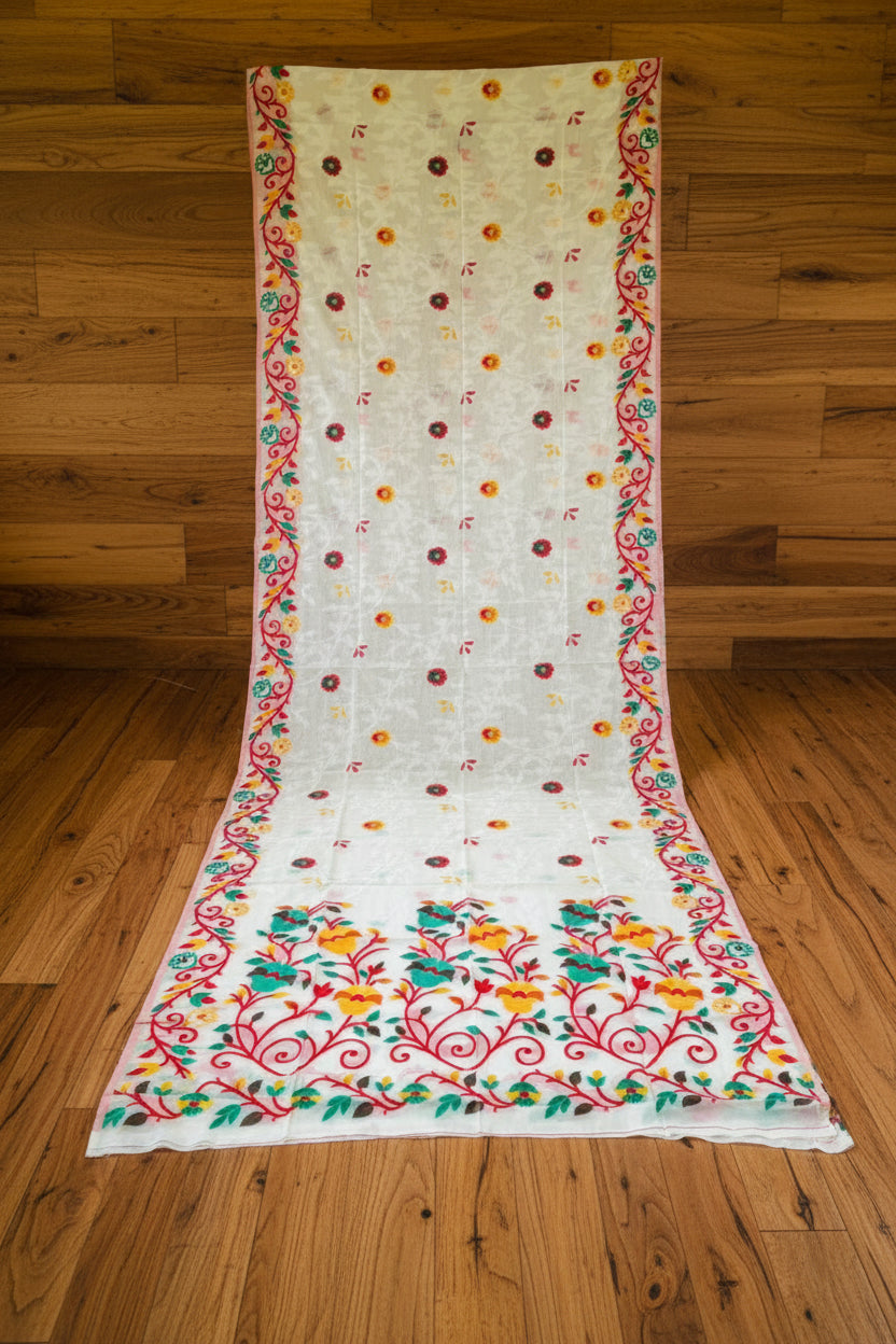 Rongoboti  (রঙ্গবতী)  Cotton Silk Saree