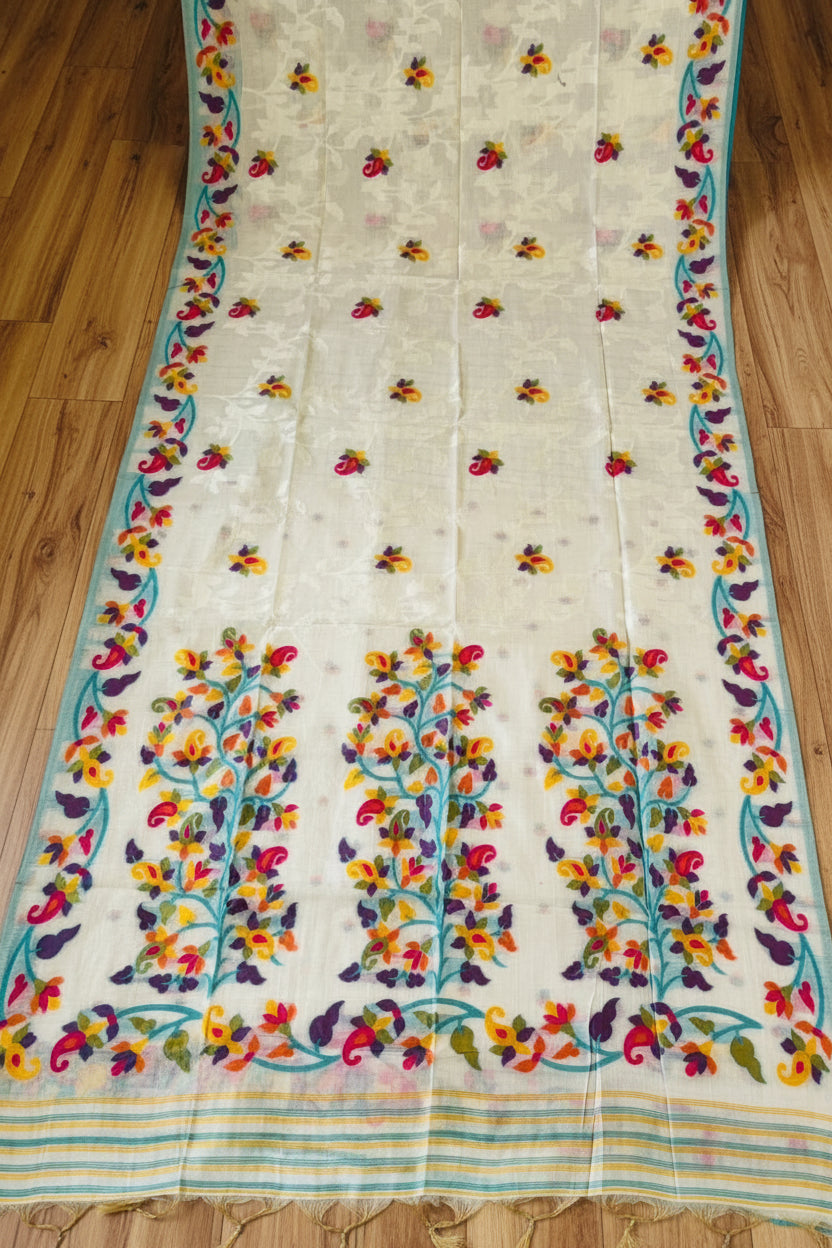 Rongoboti (রঙ্গবতী) Cotton Silk Saree