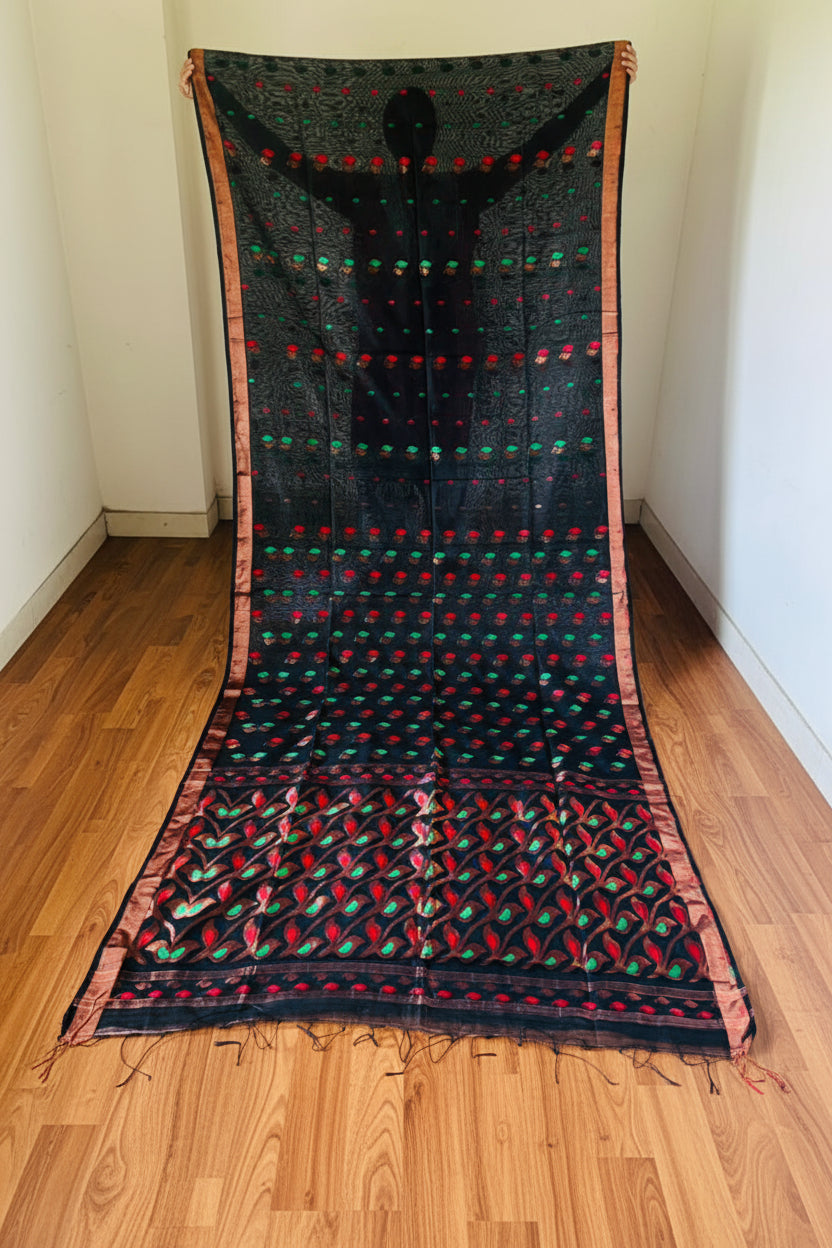 Rajrangi (রাজরঙ্গী) Khadi  Banarasi  Saree