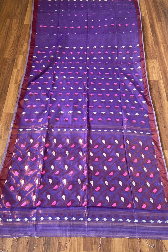 Rajrangi (রাজরঙ্গী) Khadi  Cotton Saree