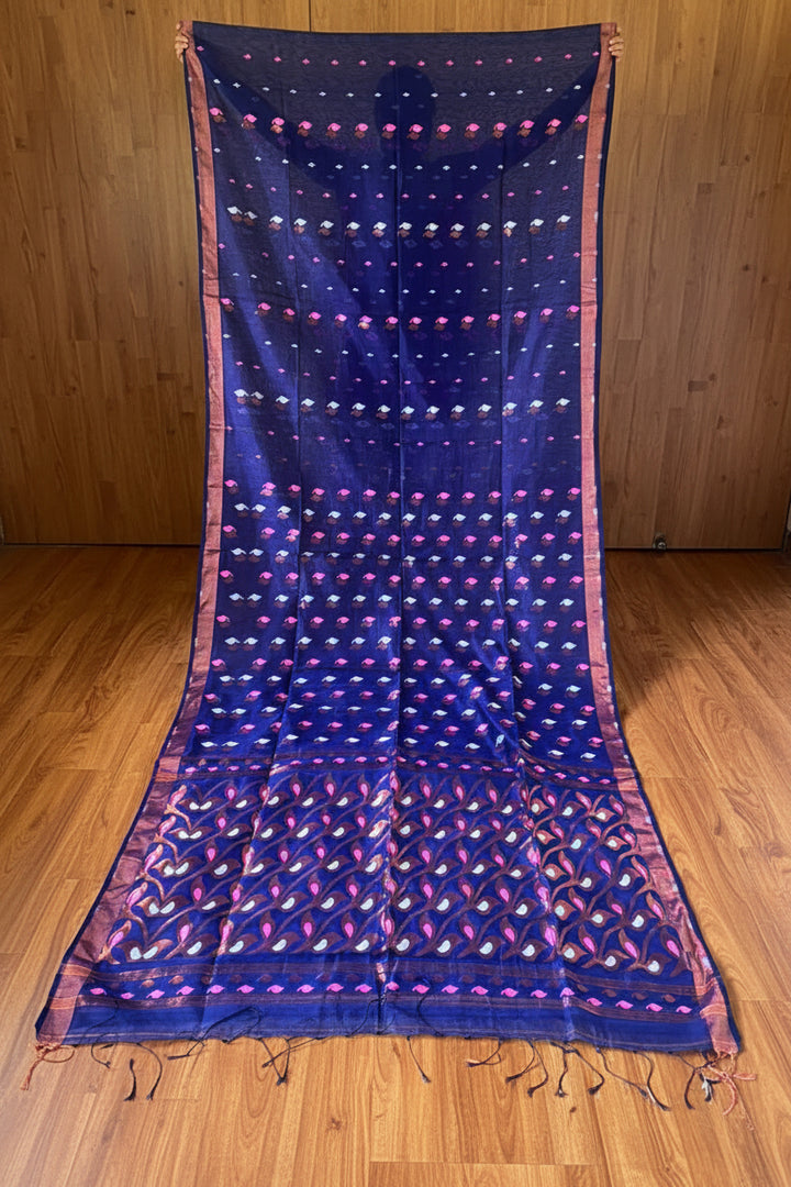 Rajrangi (রাজরঙ্গী) Khadi  Banarasi  Saree