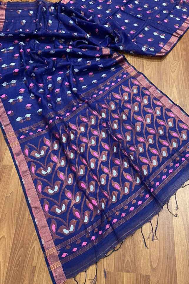 Rajrangi (রাজরঙ্গী) Khadi  Banarasi  Saree
