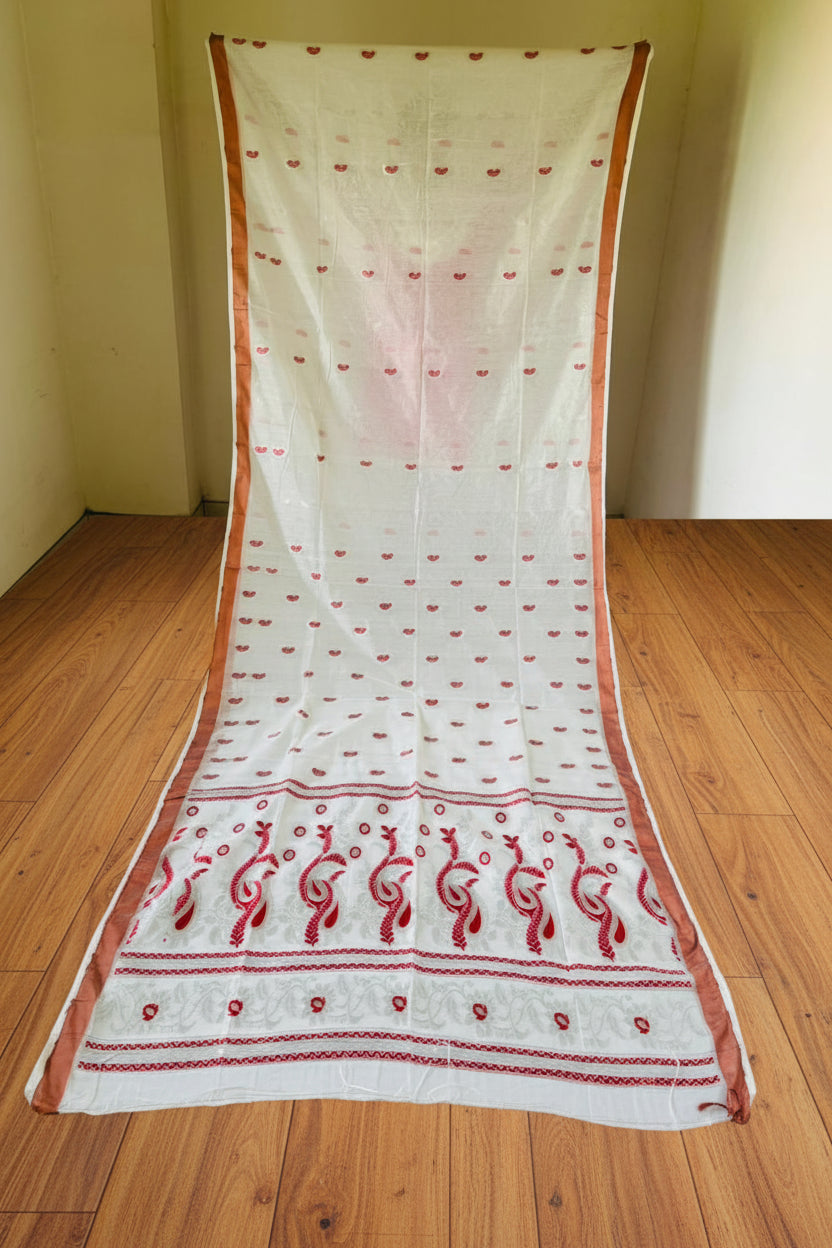 Mayura Chaya Banarasi Khadi Saree