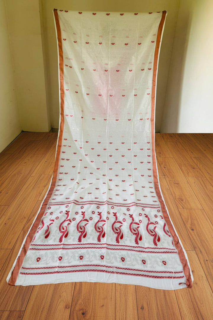 Mayura Chaya Banarasi Khadi Saree