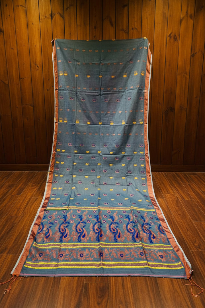 Mayura Chaya Banarasi Khadi Saree