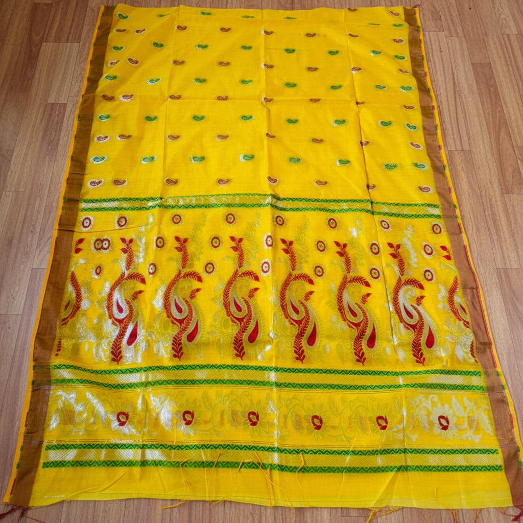 Mayura Chaya Banarasi Khadi Saree