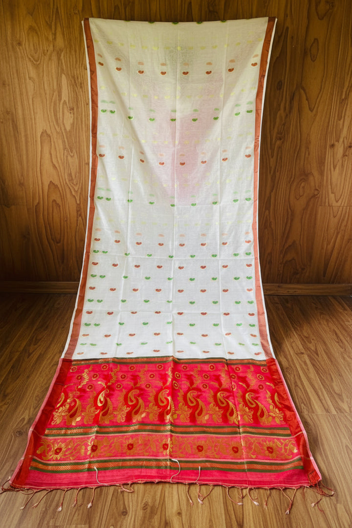 Mayura Chaya Banarasi Khadi Saree