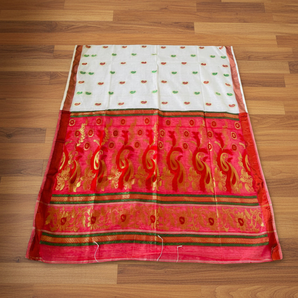 Mayura Chaya Banarasi Khadi Saree