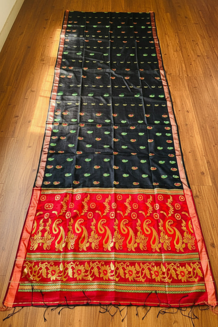 Mayura Chaya Banarasi Khadi Saree