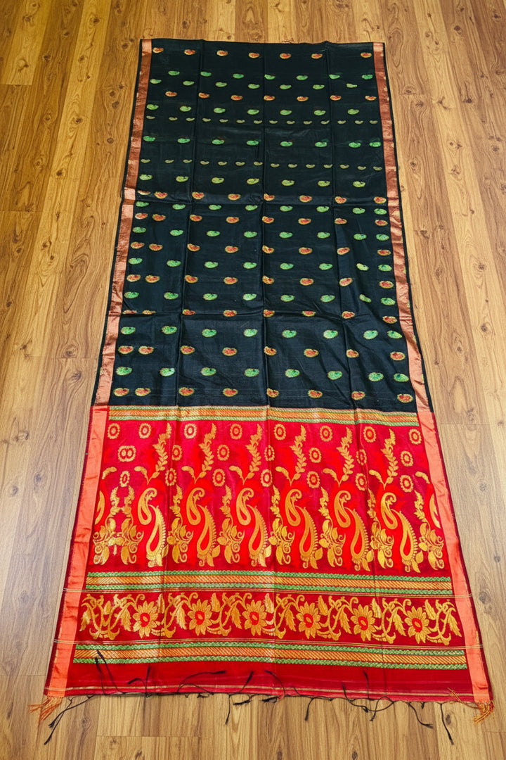 Mayura Chaya Banarasi Khadi Saree