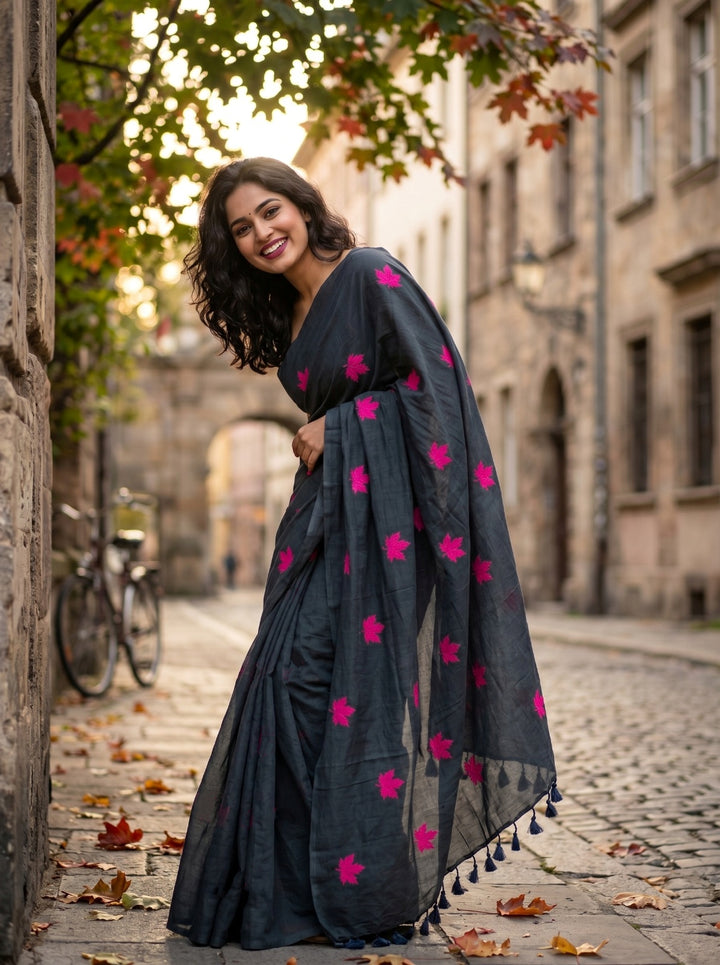 Khudse Mohabbat Khadi Cotton Saree