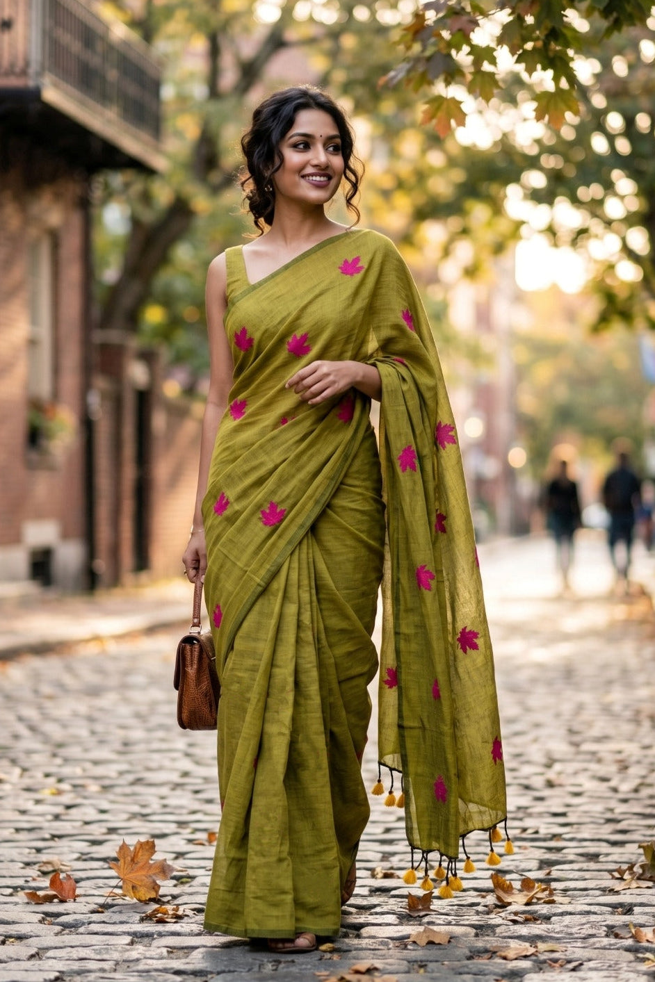 Khudse Mohabbat Khadi Cotton Saree