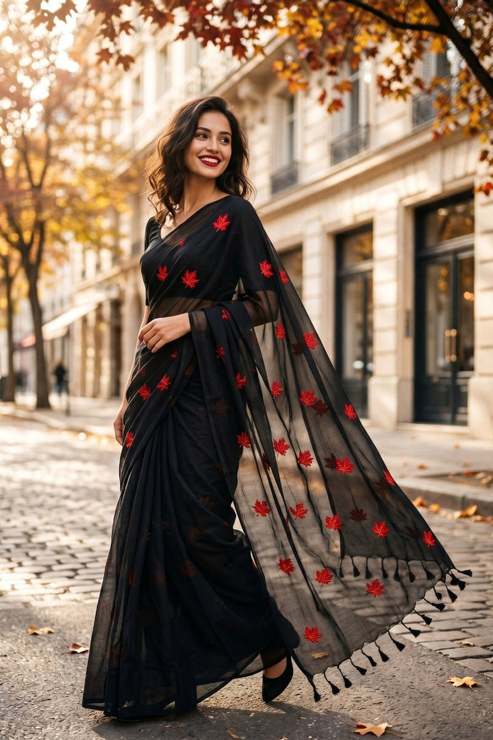 Khudse Mohabbat Khadi Cotton Saree