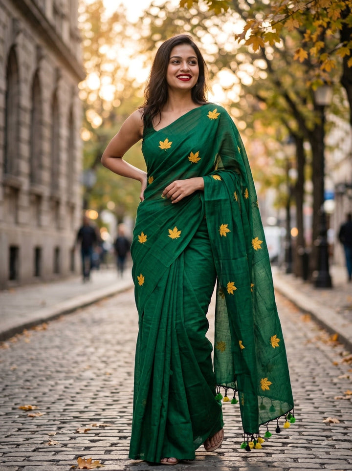 Khudse Mohabbat Khadi Cotton Saree