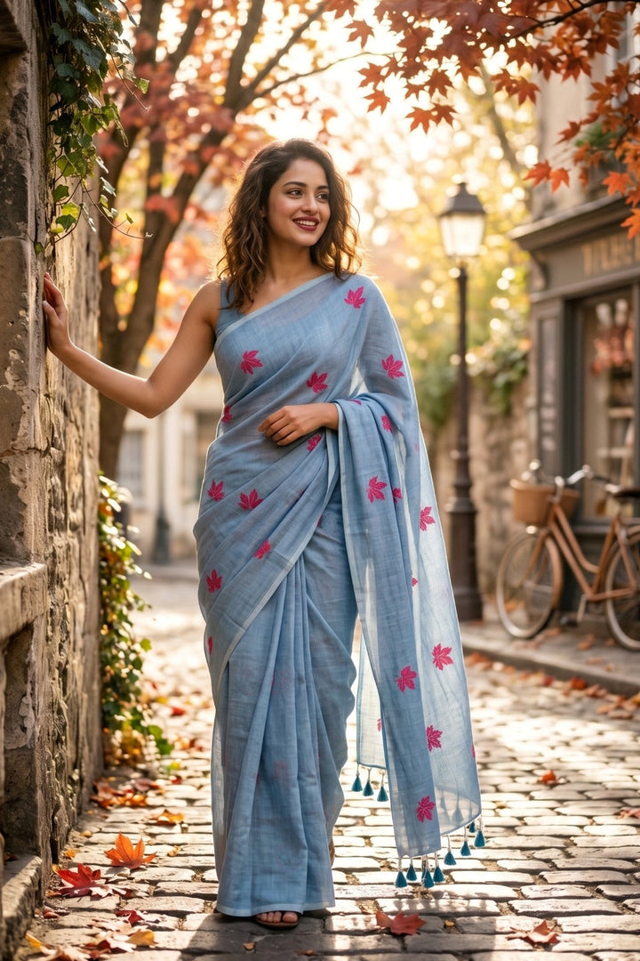 Khudse Mohabbat Khadi Cotton Saree