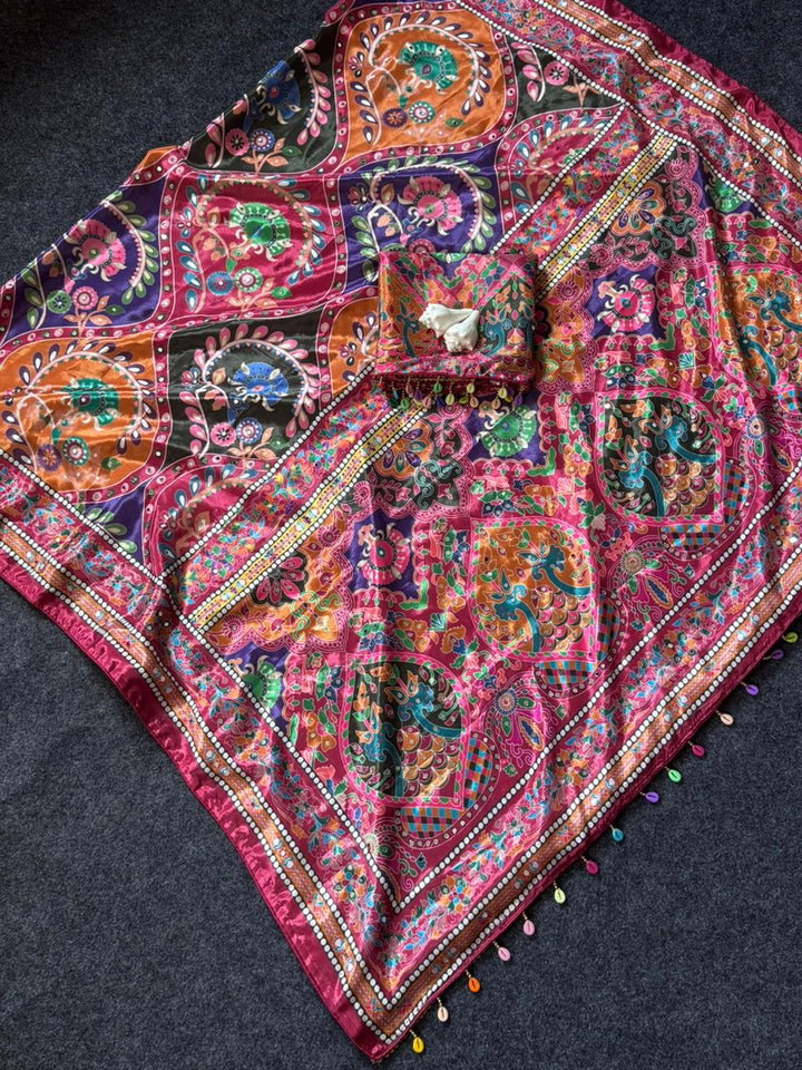 Dreamy Rangoli Fancy Silk Saree