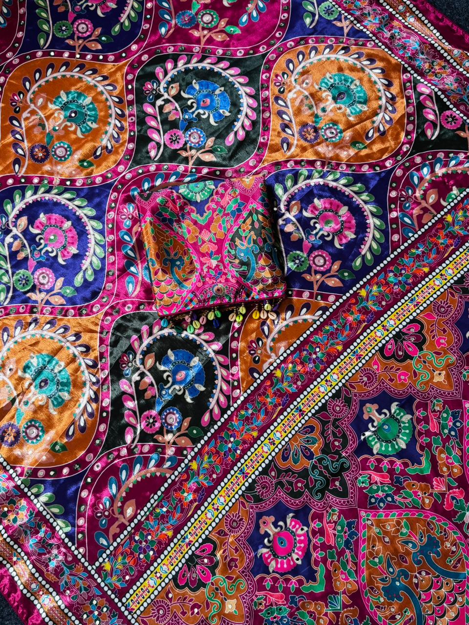 Dreamy Rangoli Fancy Silk Saree