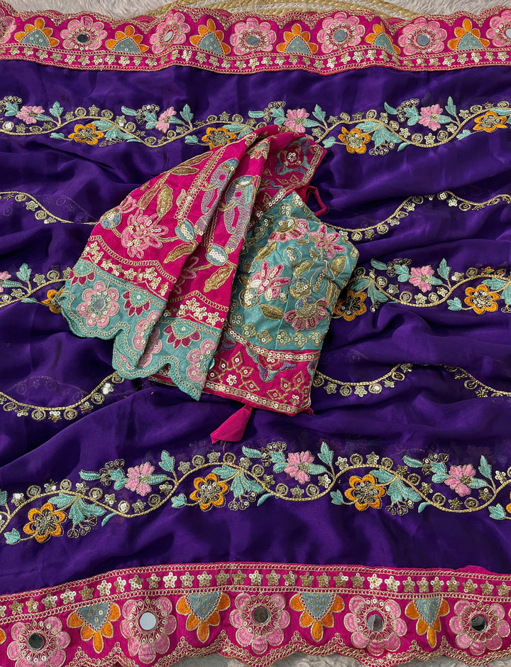 Wedding Vibe Rangoli Silk Saree