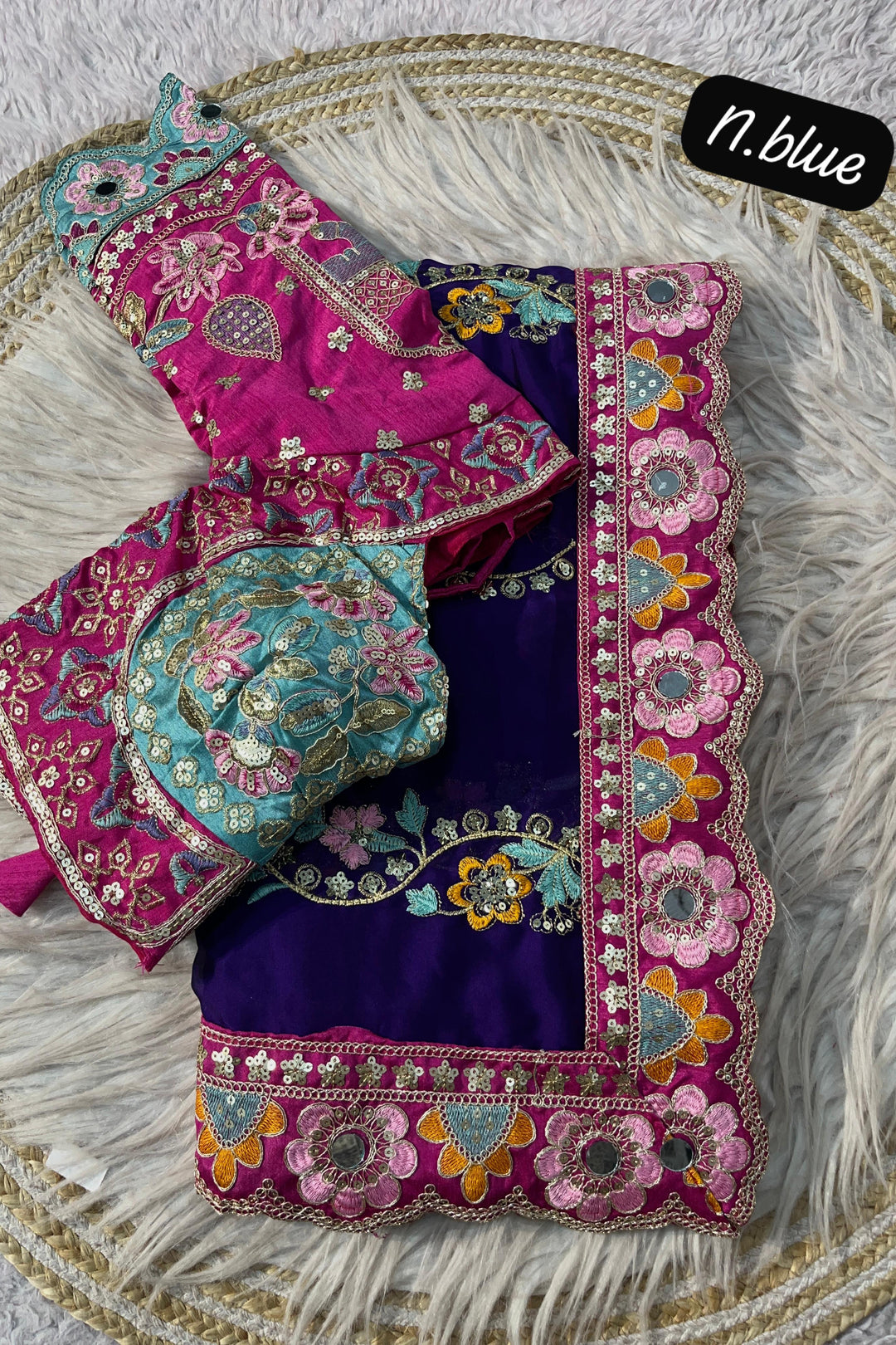 Wedding Vibe Rangoli Silk Saree
