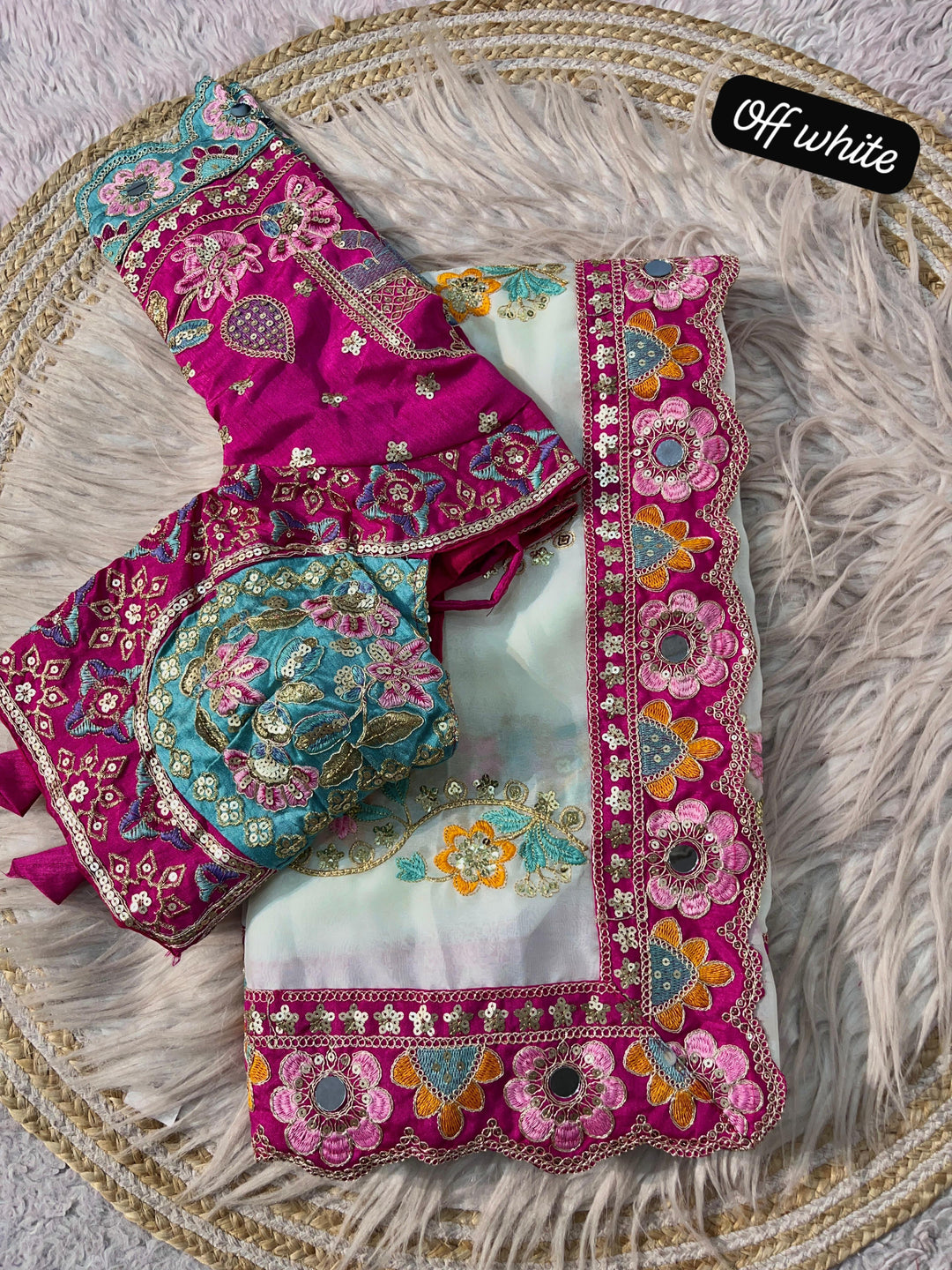 Wedding Vibe Rangoli Silk Saree