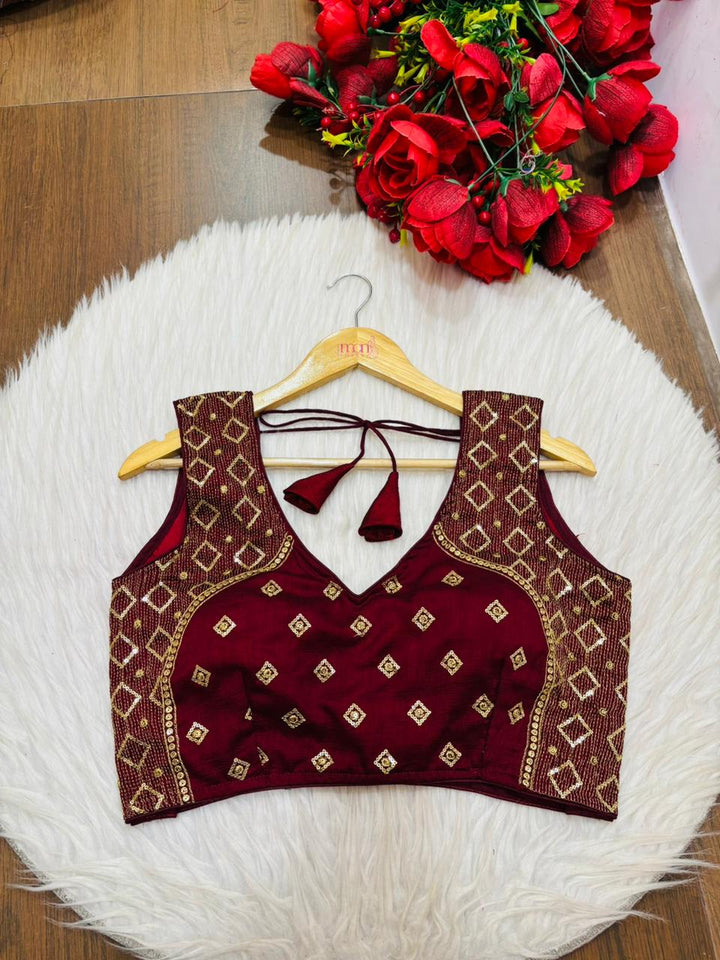 Golden Crown- Designer Blouse