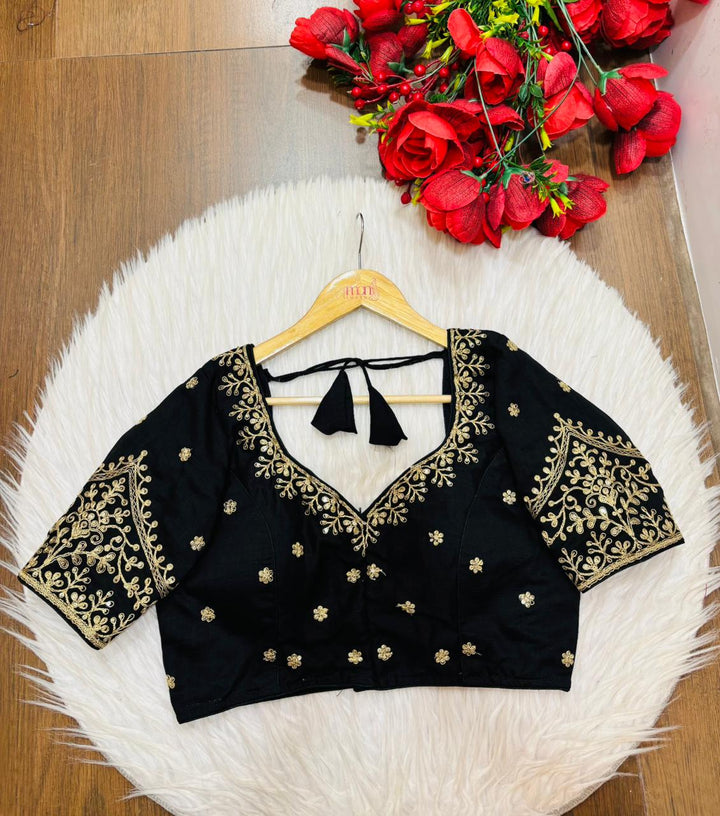 The Secret Leaf (Vichitra Silk Blouse)